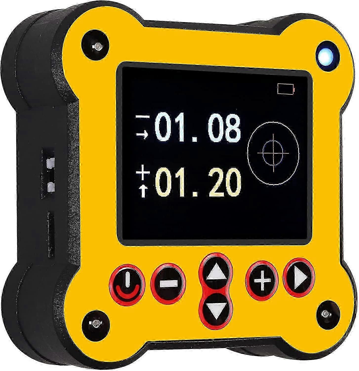 Dual-Axis Digital Inclinometer and Protractor with 60 Range, LCD Display, USB Rechargeable Battery, Sound Buzzer, and Magnetic Bas SZRH