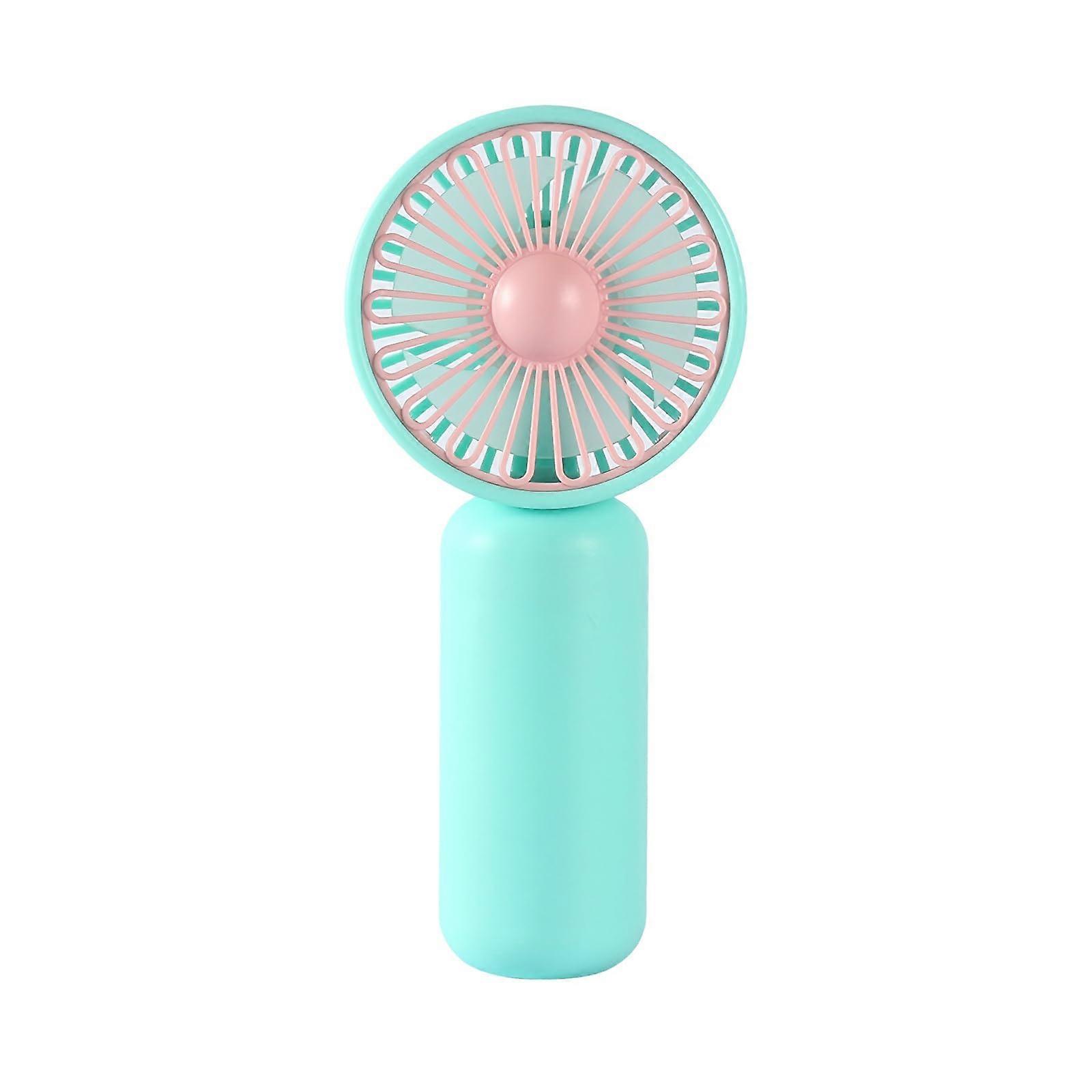 Handheld Fan Battery Operated Mini Size Blue Portable