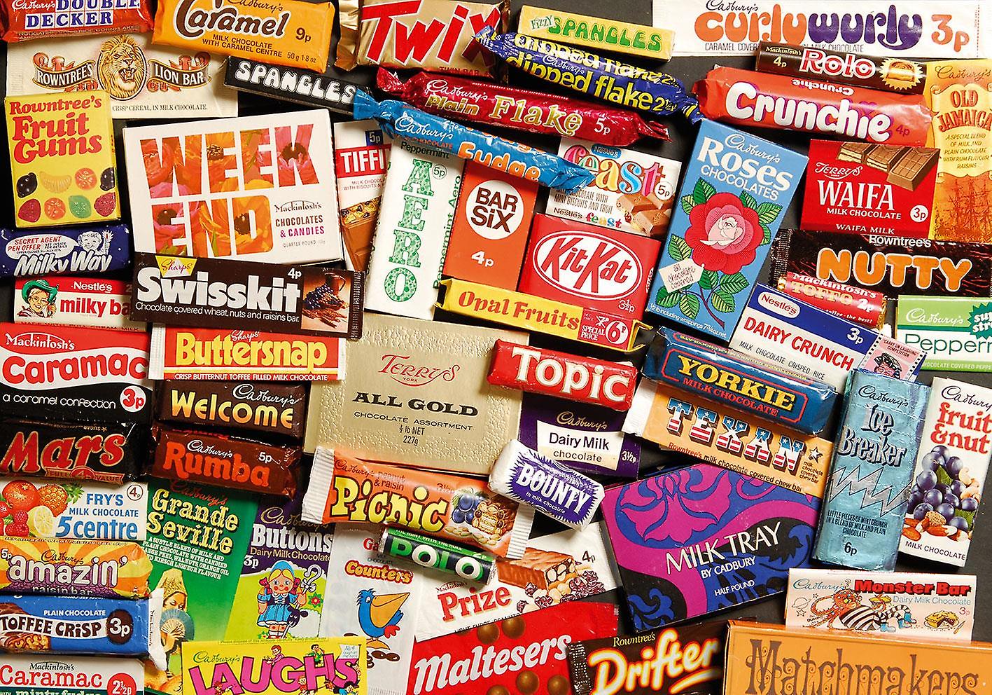 Gibsons Sweet Memories of the 1970s Jigsaw Puzzle in Gift Box (500 Pieces)