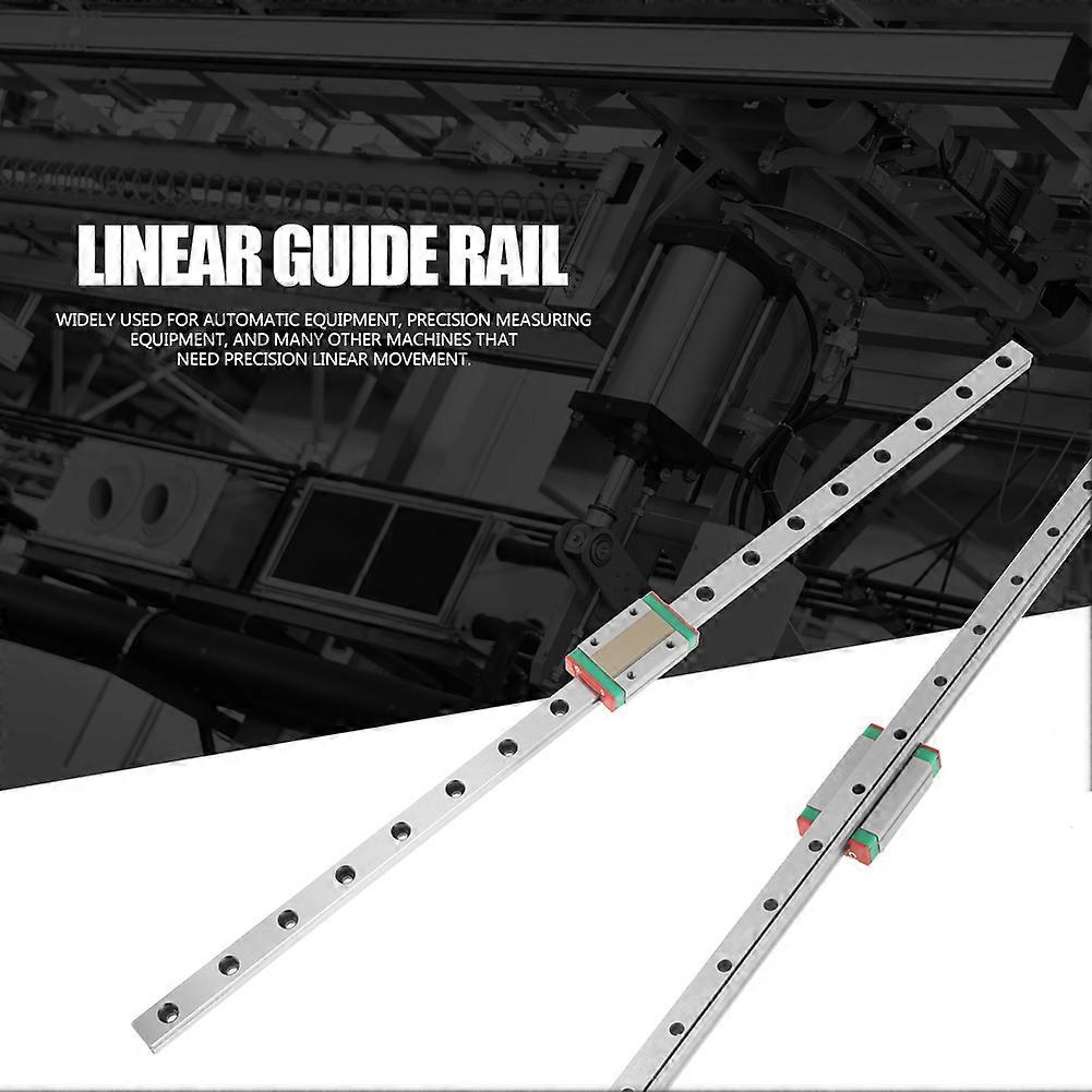 1pc MGN12H Miniature Linear Rail Guide 450mm Length 12mm Width Slide Block
