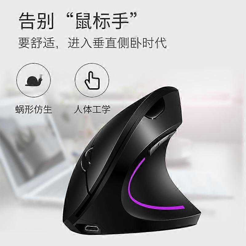 H1 ergonomic vertical wireless mouse charging 2.4G computer notebook stereo mouse in stock