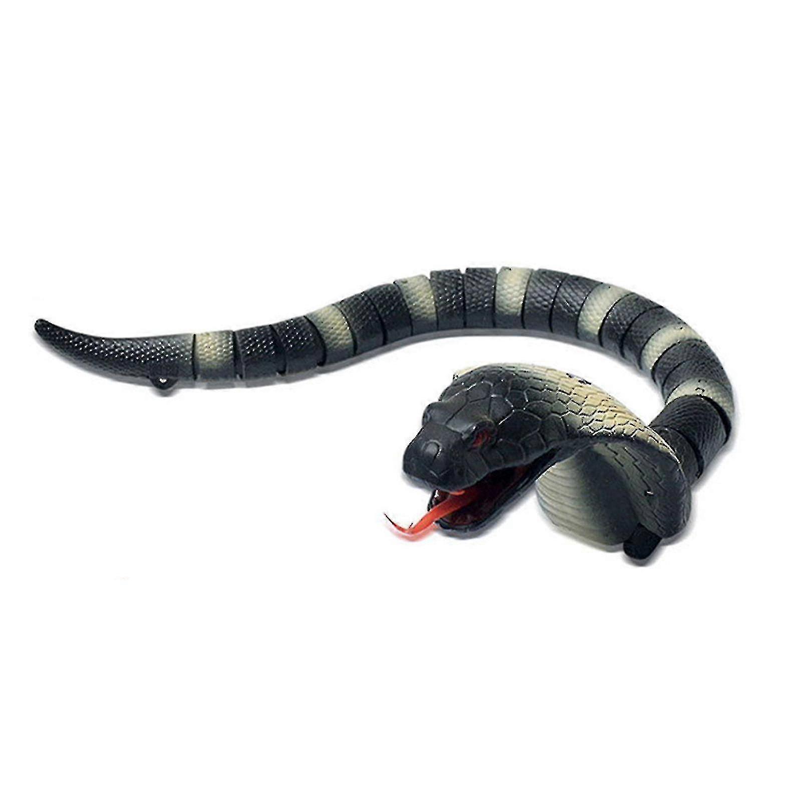 Lifelike Rattlesnake with Remote - Rechargeable Horror Toy for Desktop Pranks
