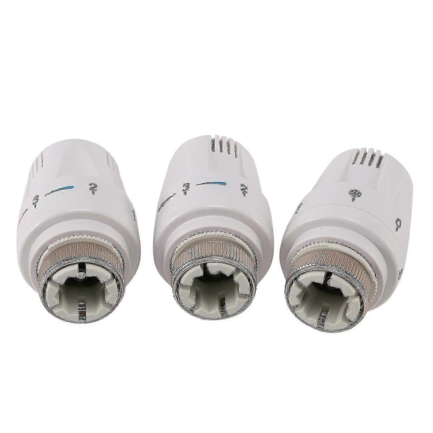 3pcs Thermostat Radiator Valve Trv Thermostatic Head Radiator M30 X 1.5 Radiator Valve Replacement