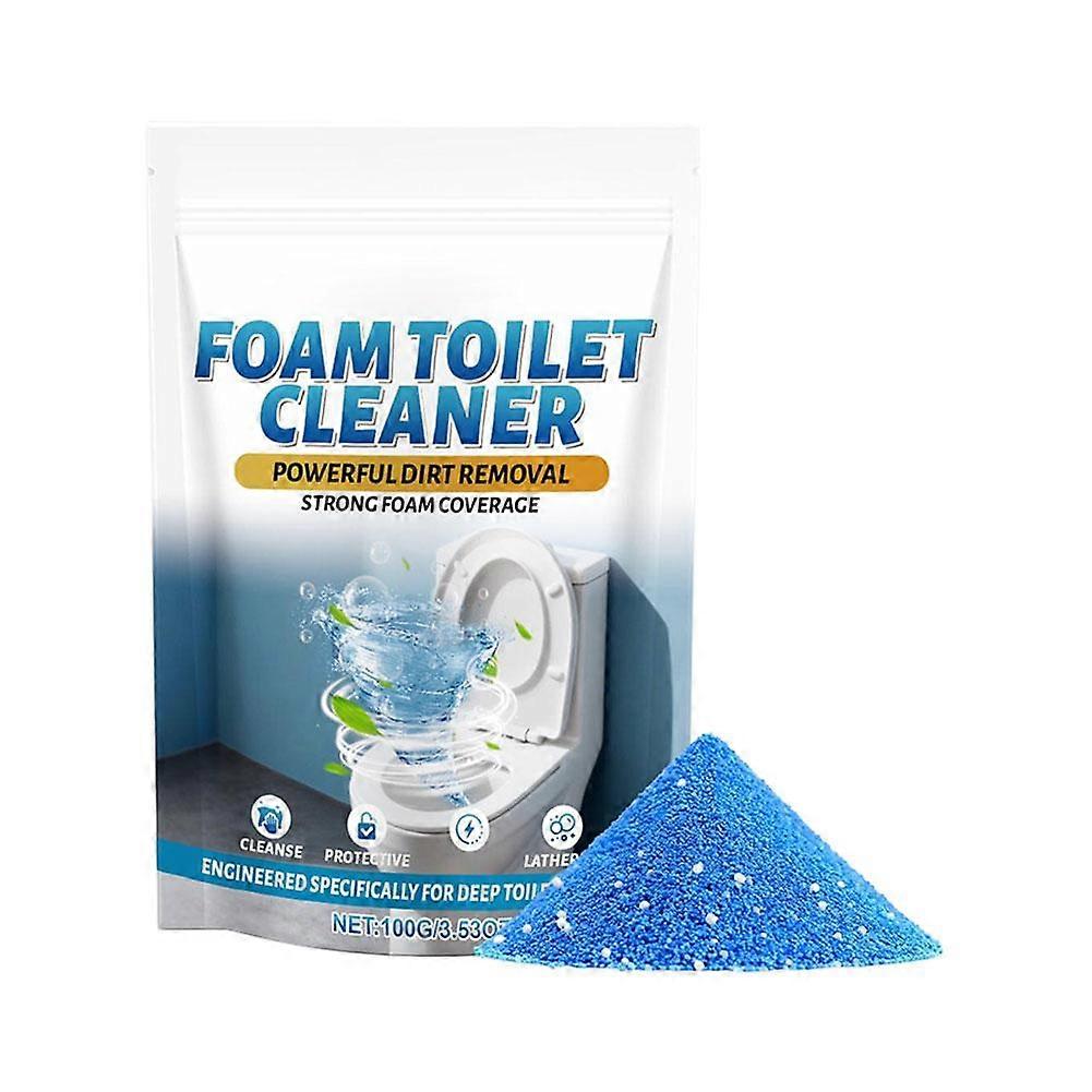 Powerful Toilet Bowl Cleaner Powder with Stain Removing Formula for Limescale and Grime 100g Eco-Friendly