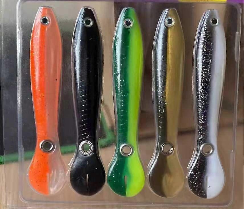 5pcs Angelköder gefälschte Köder, weiche bionische Angelköder Salzwasser & Süßwasser