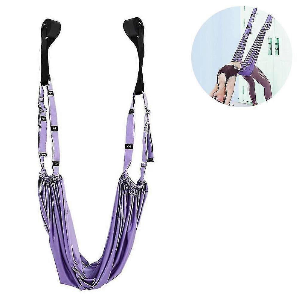 أرجوحة يوجا ممتازة ، تمدد الخصر والساق الخلفية مع جهاز تدريب مساعد الانحناء الخلفي للباب