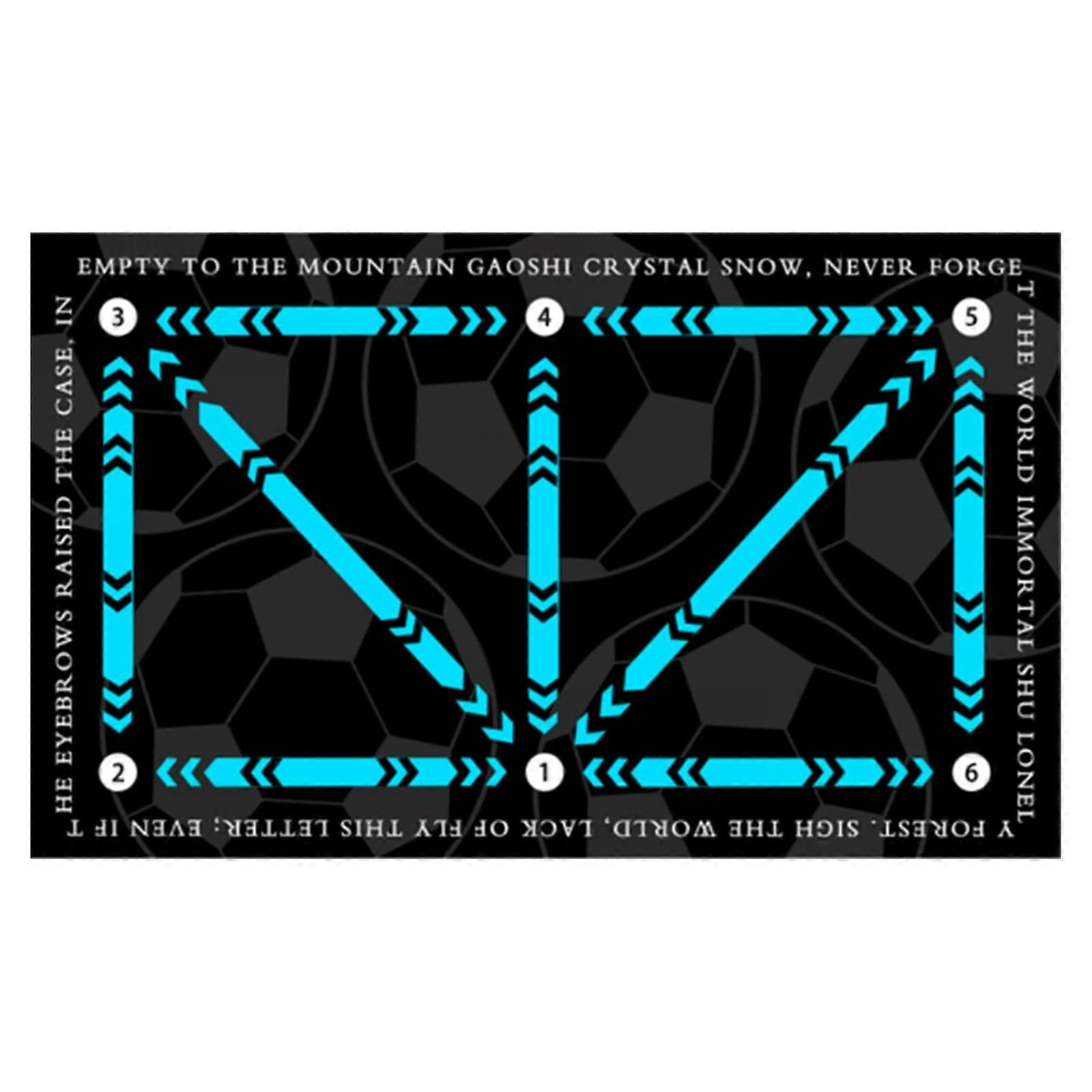 Football Footstep Training Mat, Soccer Agility Mat, Non-Slip & Silent, Compatible with All Levels and Ages to Improve Speed, Strength, Coordination