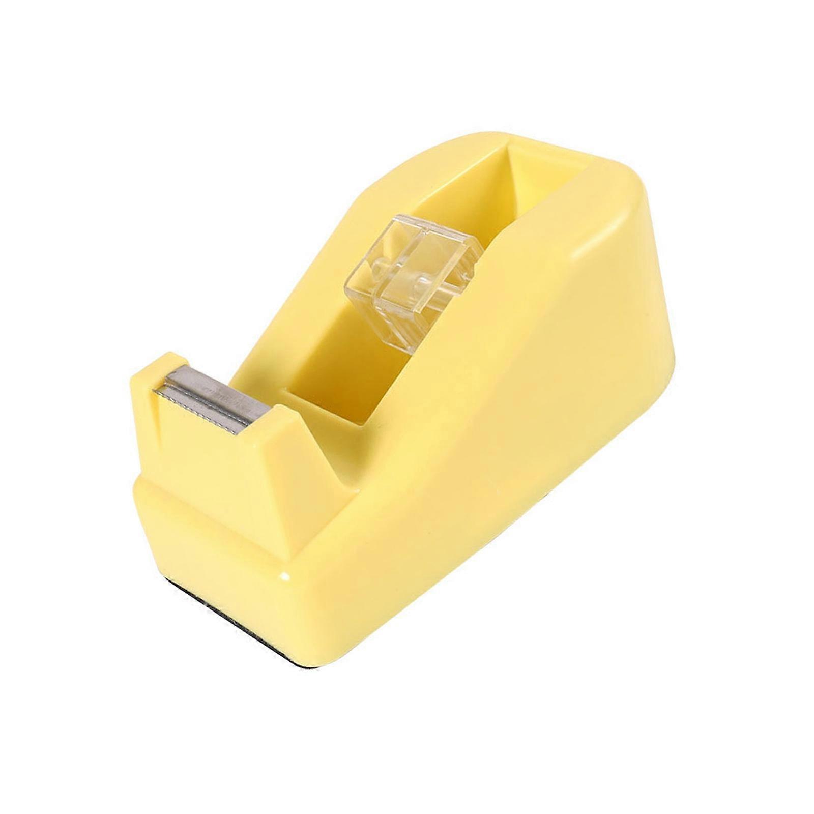 Ergonomic Tape Holder For Office School Use Compact Design With Reliable Cutting Functionality Multiple Color Option  Yellow