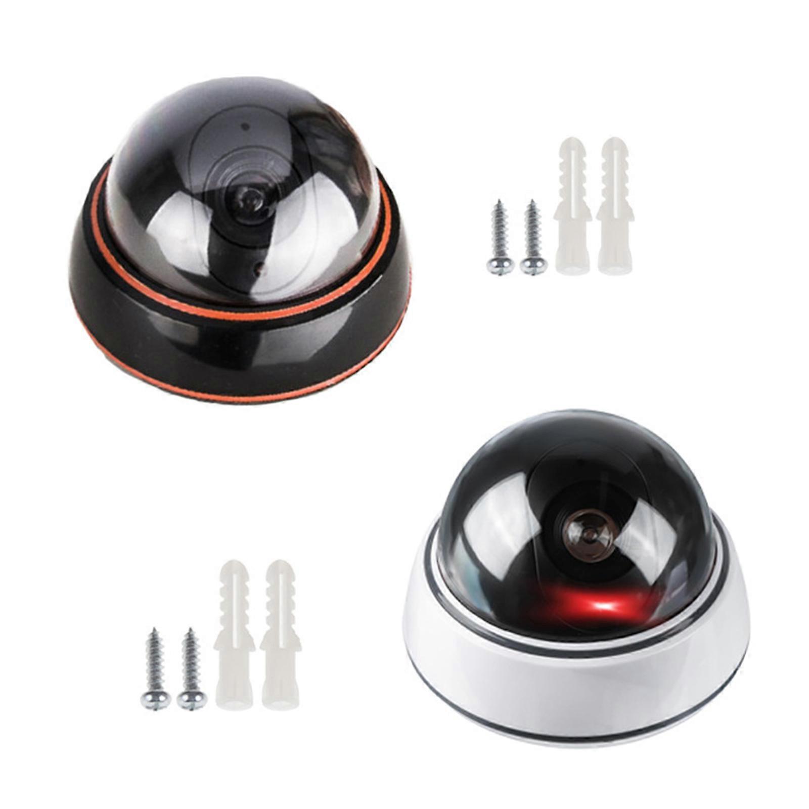 Fake Security Camera Realistic Design No Wiring Required Weatherproof Suitable For Garage Yard Office Indoor Outdoor Use Multicolor