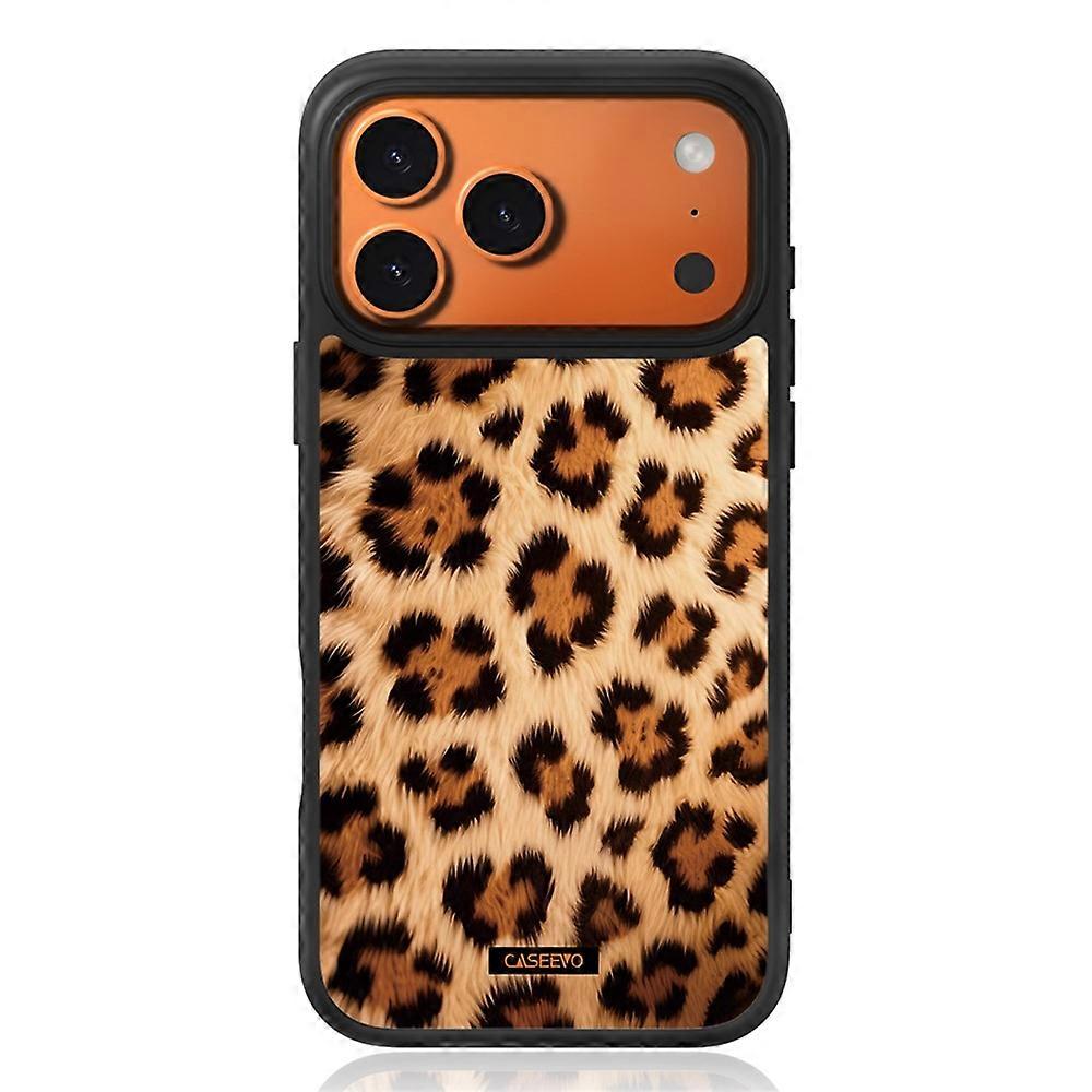 CASEEVO Compatible For iPhone 17 Pro Max Case Compatible with MagSafe Leopard Pattern TPU PC Phone Cover