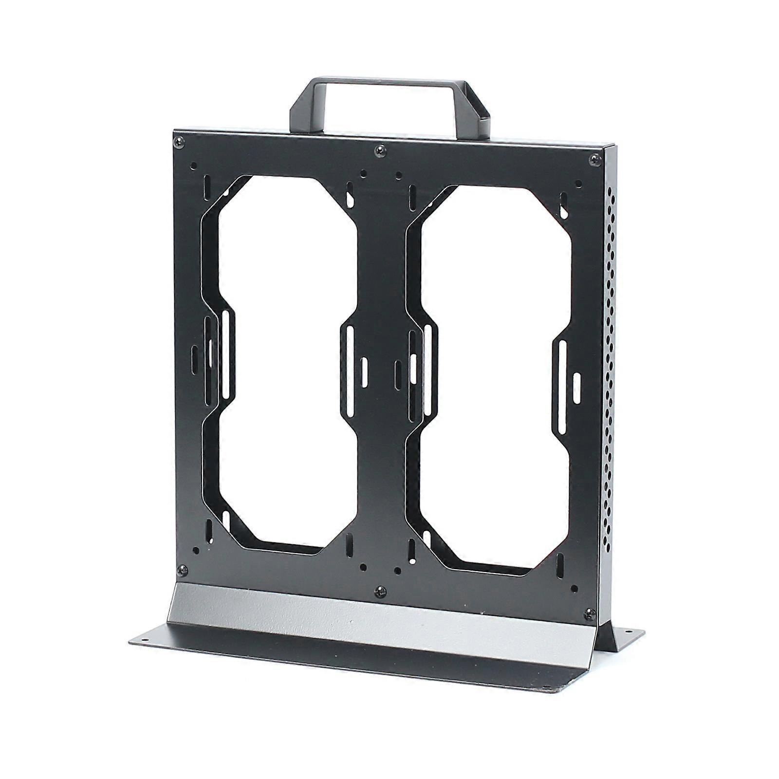 Universal Two 240mm External Water Cooling Frame For Desktop And Laptop Systems Multicolor