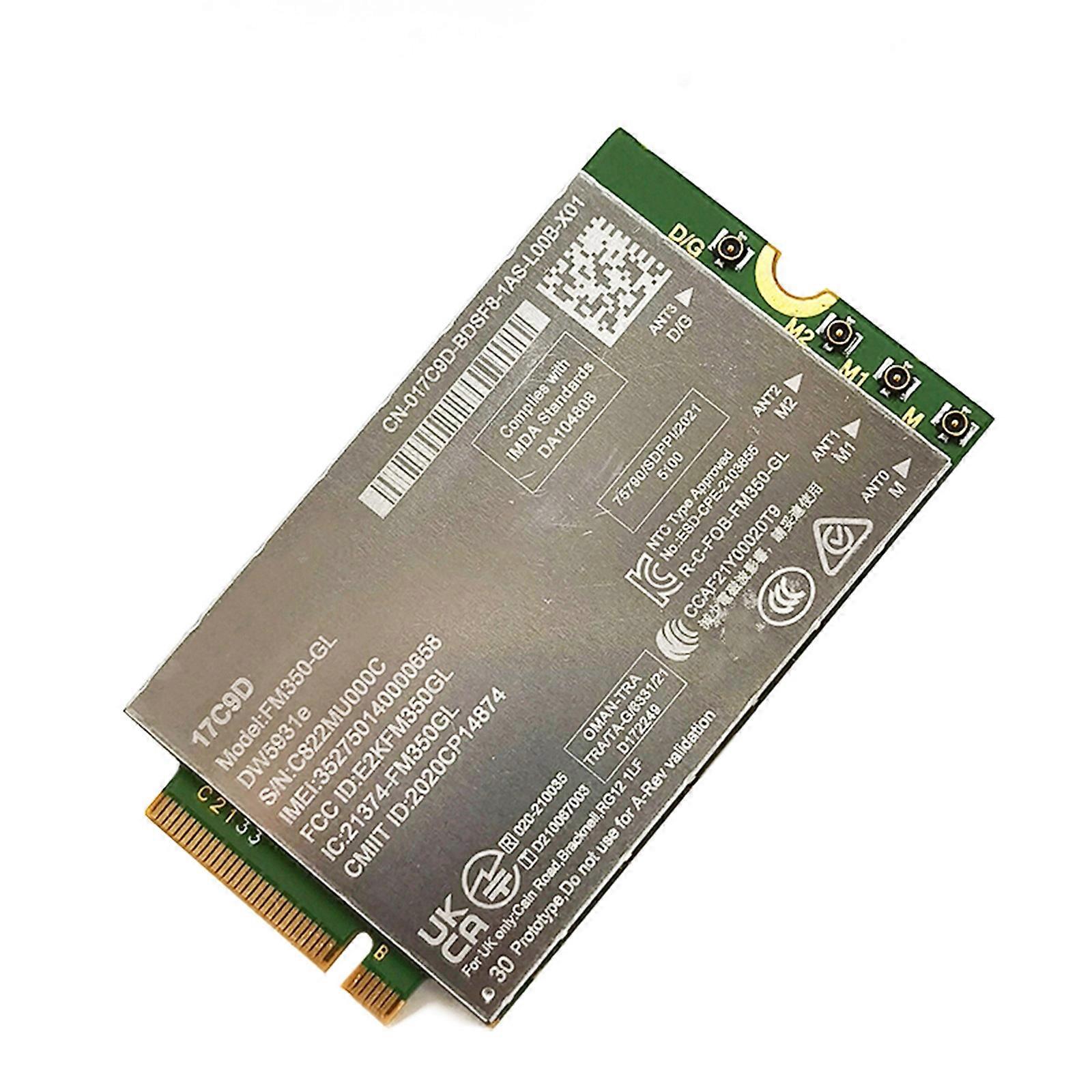 5G Module FM350GL DW5931e 5G LTE WCDMA 4x4 Module for 5531 9330 3571 Laptops Multicolor