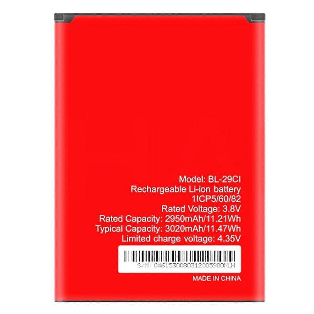 Compatible For itel A36 3.85V 2950mAh Li-Polymer Battery Assembly Part (Without Logo) (Encode: BL-29CI)