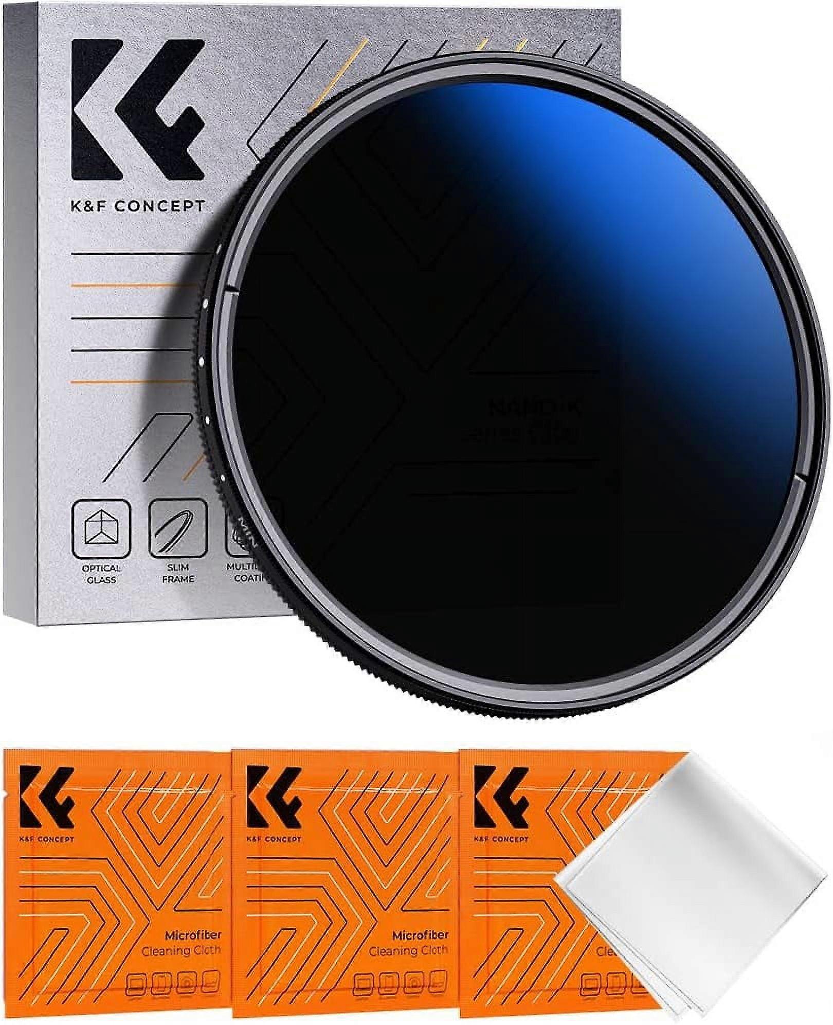 40.5mm Variable ND Lens Filter ND2-ND400 (1-9 Stops) 18 Multi-Layer Coatings Adjustable Neutral Density