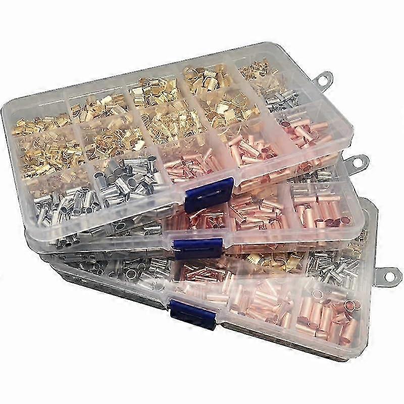 1box Copper Tube Connector Cold Pressed Terminal Crimping Buckle and Wire Buckle UShaped Hole Docking Terminal Terminal Ref: 5889