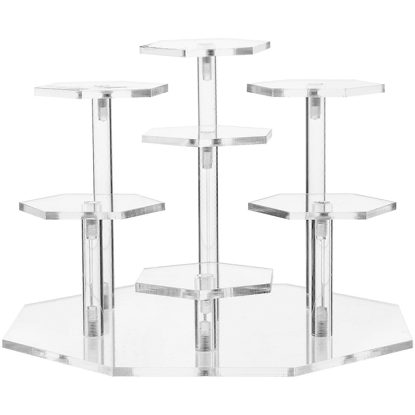 Transparent Model Display Stand Suitable For Collectors And Hobbyists 7.66X7.66X5.50IN For Statuettes 1Pcs