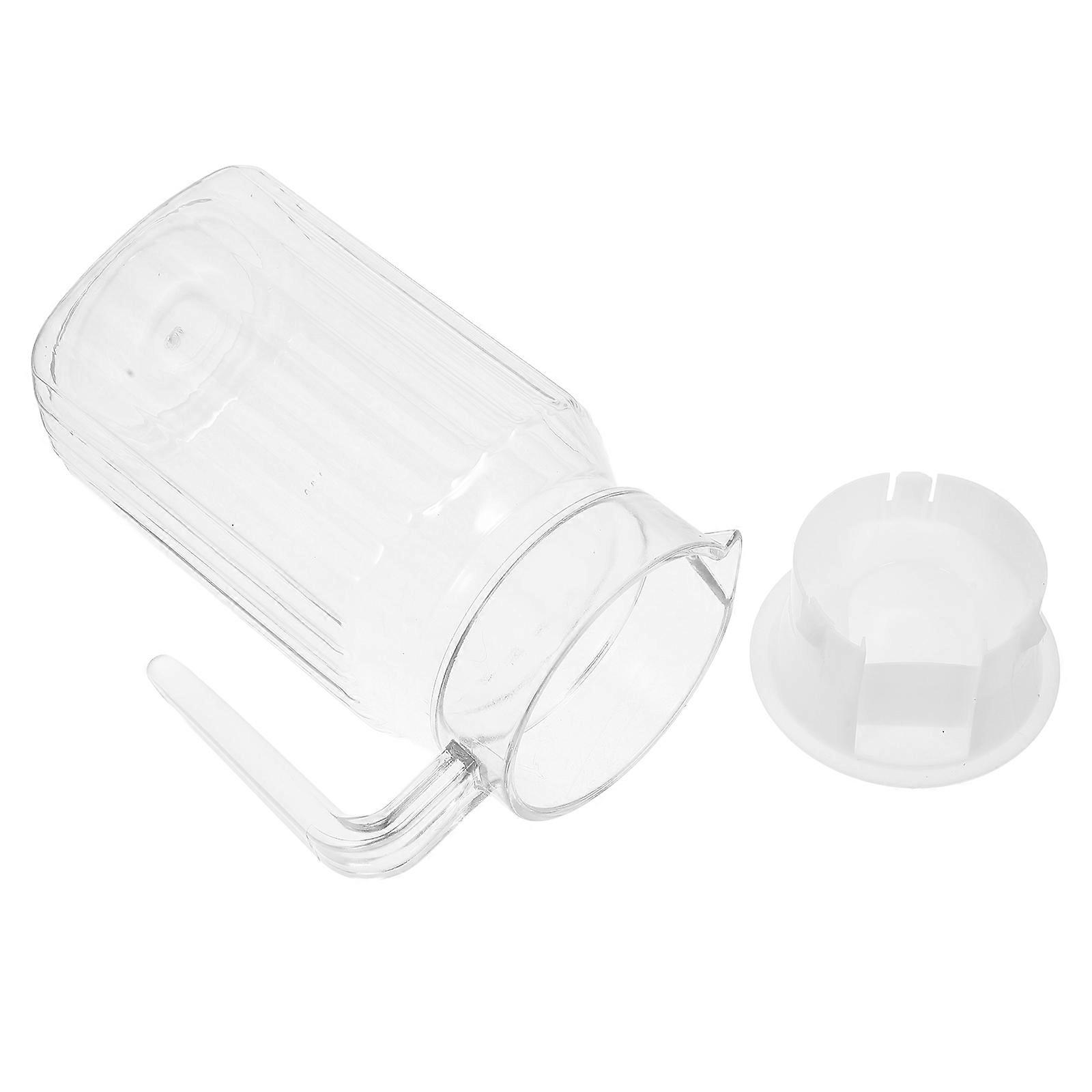 Transparent Plastic Fruit Juice Bottle Pitcher with Lid for 500Ml Storage