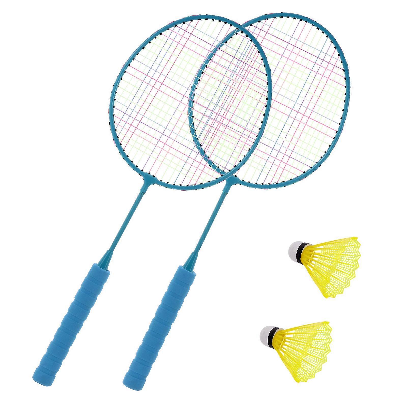Kids Badminton Racket Set for Playing Use 3Sets Suitable for Children Outdoor