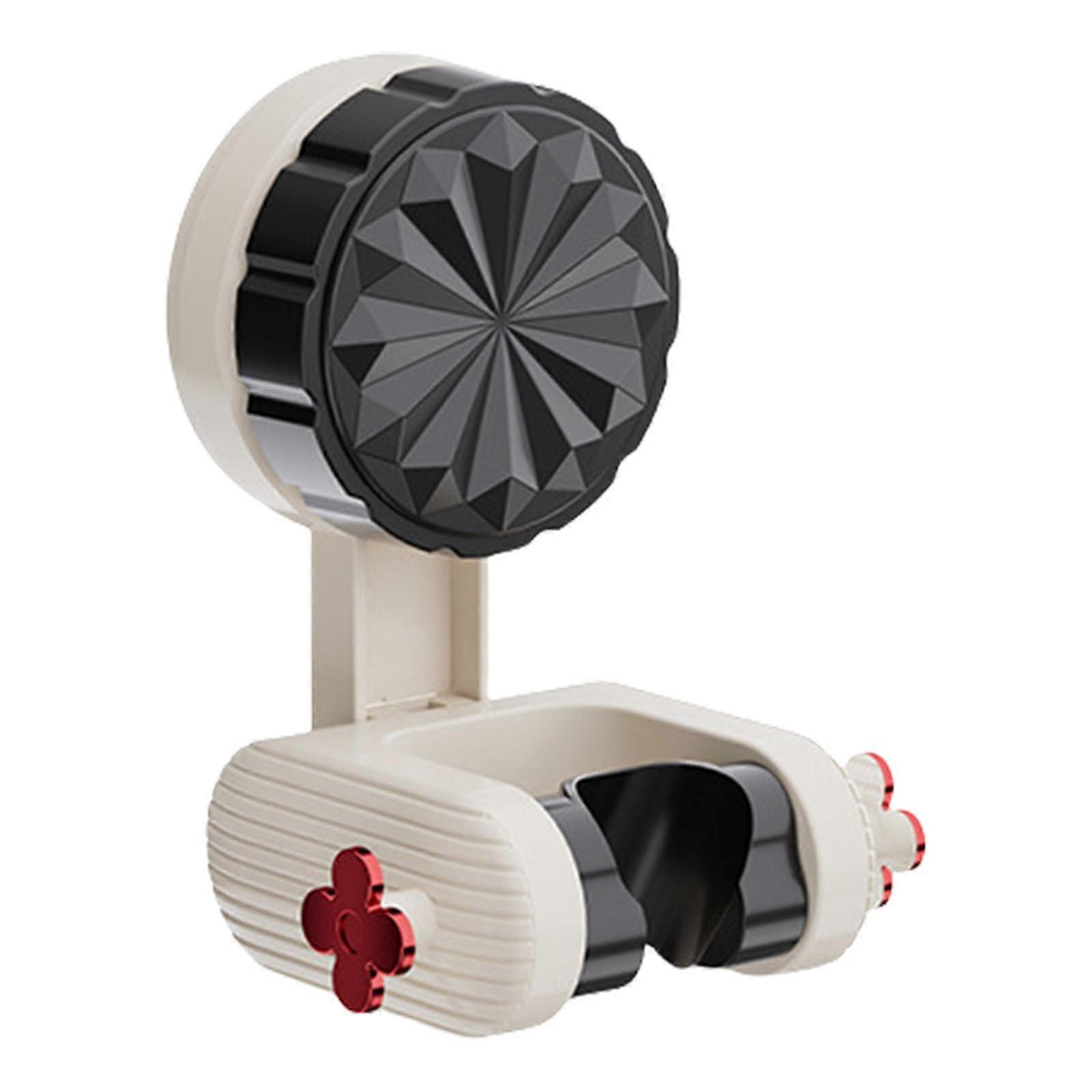 Adjustable Suction Cup Shower Head Holder for Handheld Showers with Strong Hold and Black Finish