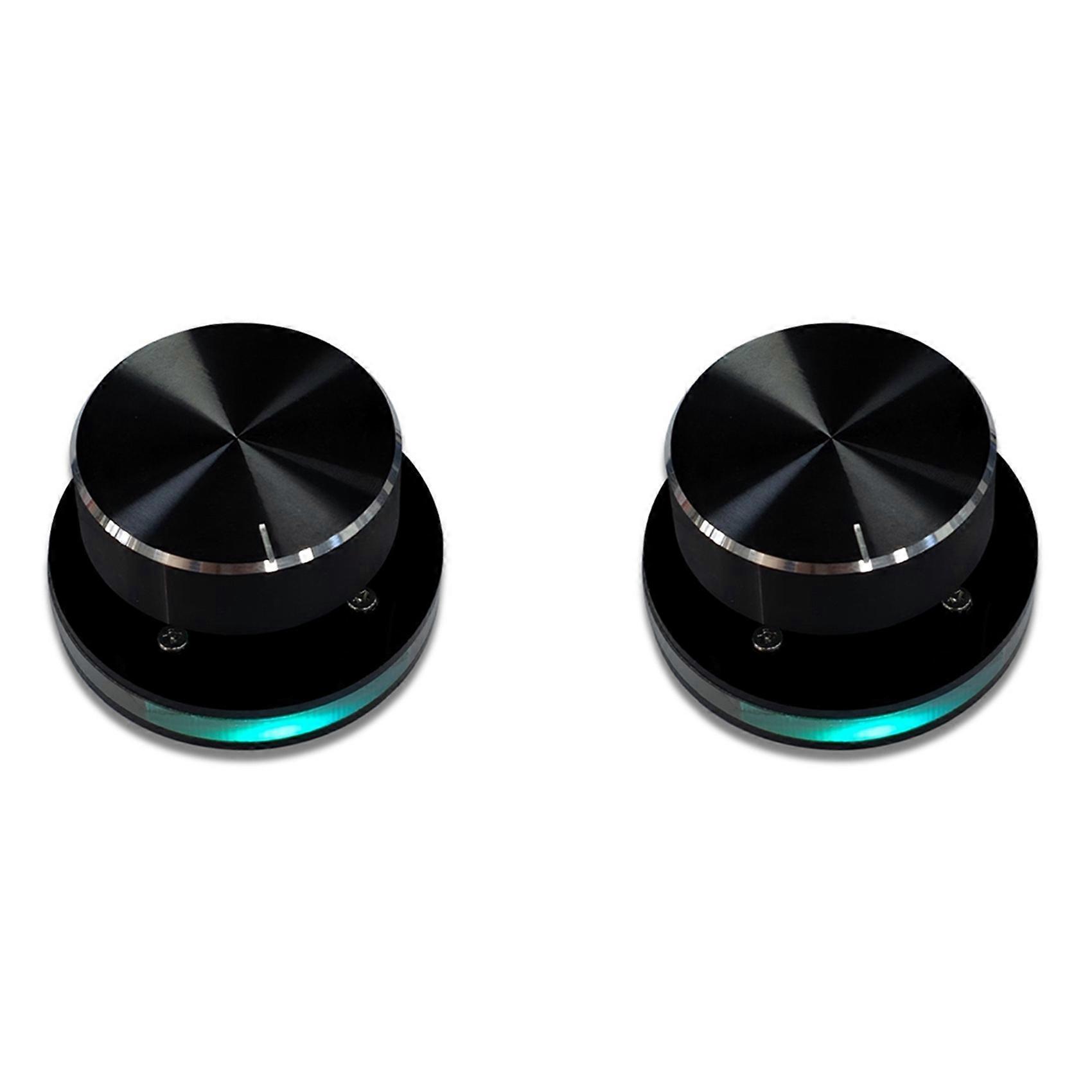 2X USB Volume Controller Computer USB Volume Adjustable Controller Support Shortcut Keys Customizable with RGB