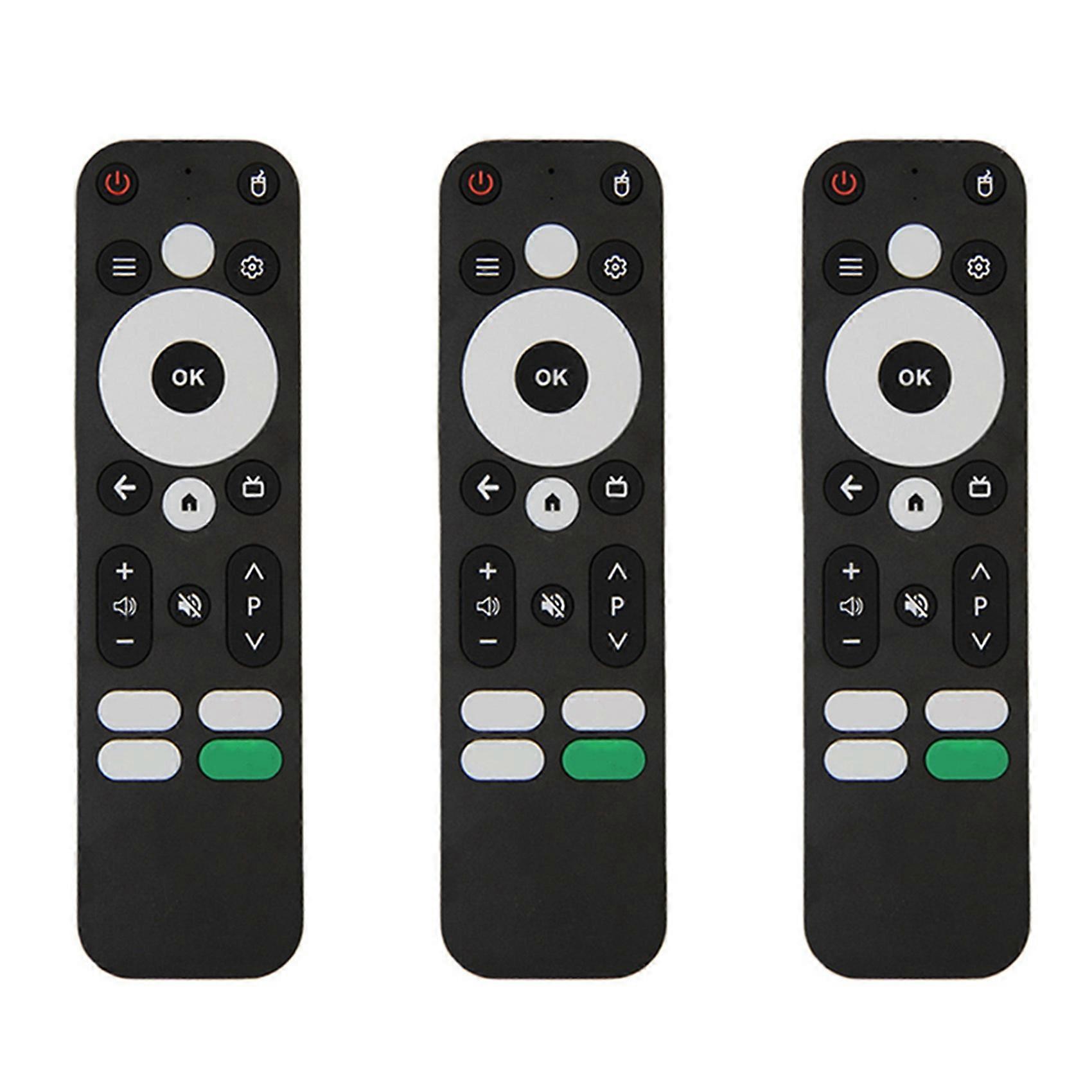 3X Replace Voice Remote Control for MECOOL KM2 KM2 PLUS ONN Android 4K UHD TV Box Bluetooth Voice Remote Black