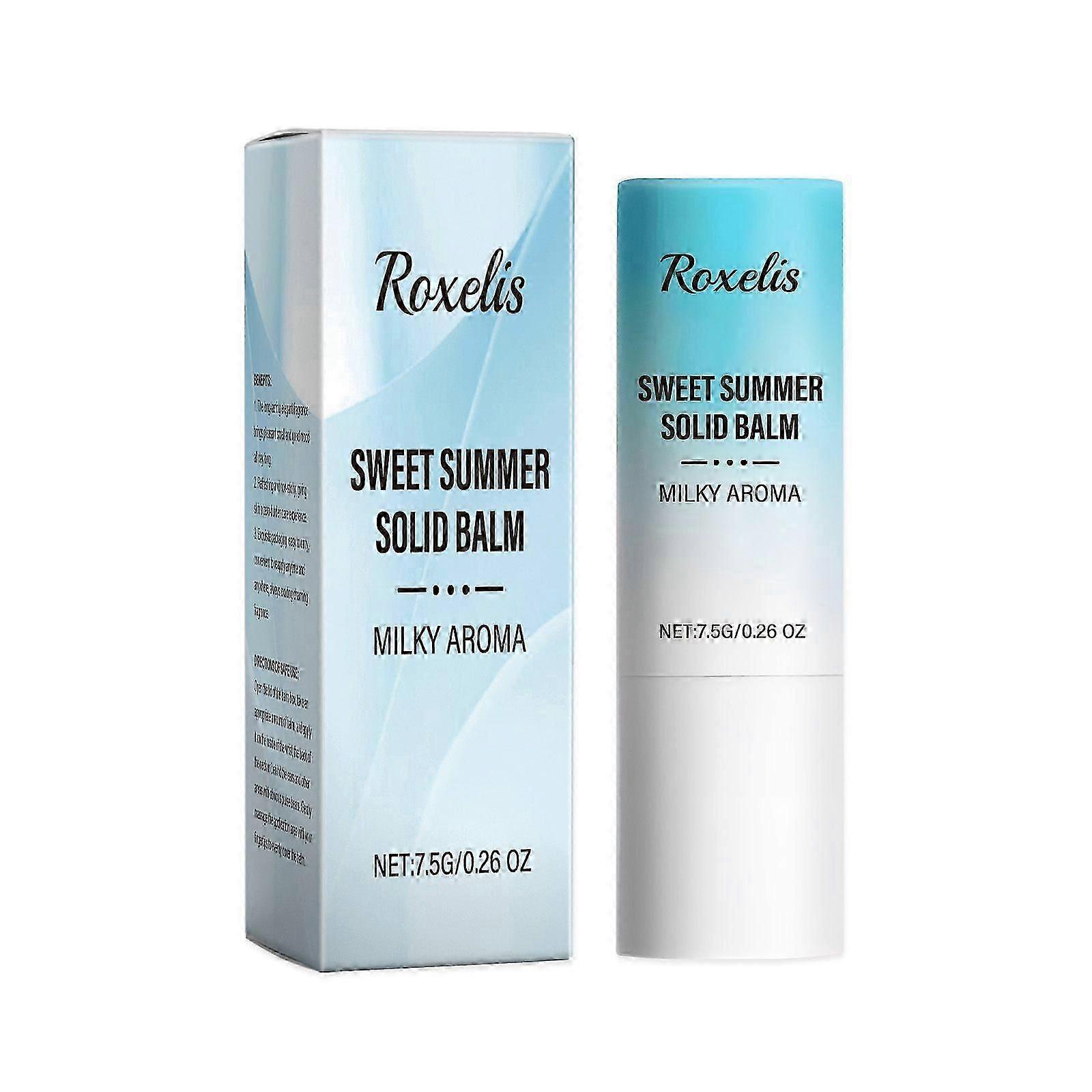 Roxelis Sweet Summer Solid Fragrance (Milk Scent) Is Fresh And Elegant, Leaving A Lingering Fragrance And Exuding Charm. It Is A Portable Care Solid F
