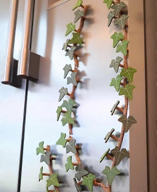 Ivy Fridge Magnets with Flexible Stems, Realistic 3D Printed Artificial Ivy Refrigerator Decor