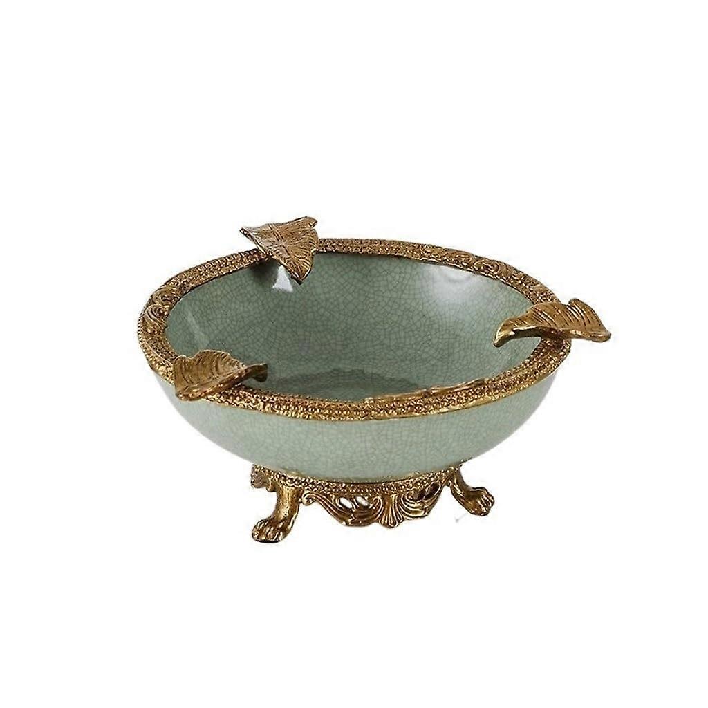 Handmade Ceramic Ashtray with Stylish Retro Design for Home Office and Coffee Table Decor