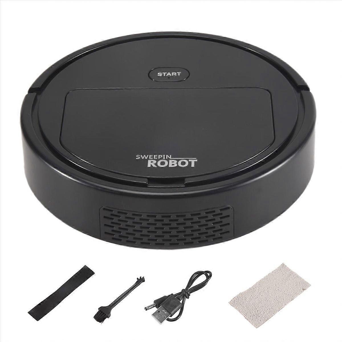 3-In-1 Household Cleaning Machine Automatic Vacuum Cleaner,Black