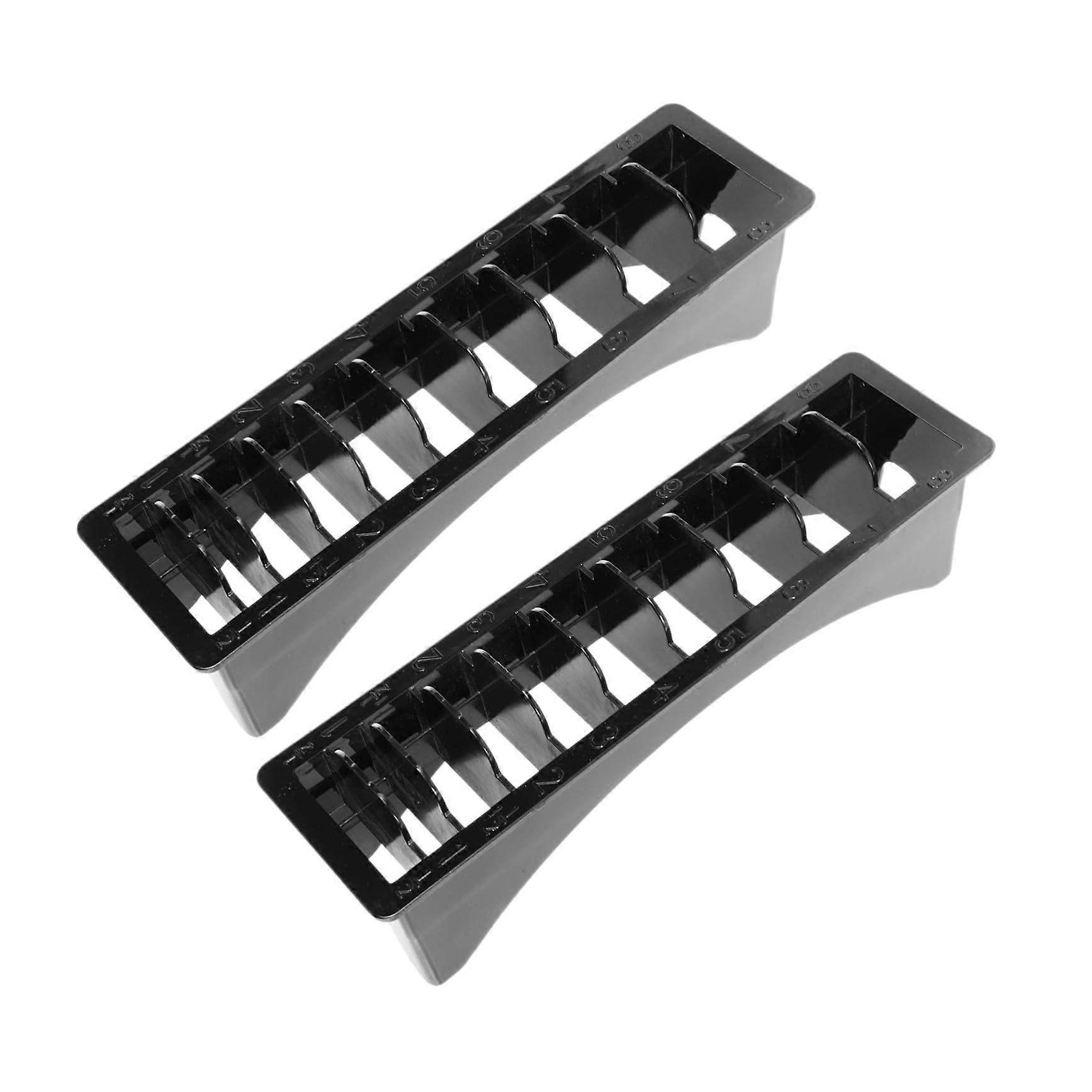 Hairdressing Tool Organizer with Secure Compartments for Salon and Barber Comb Storage Box 10pcs