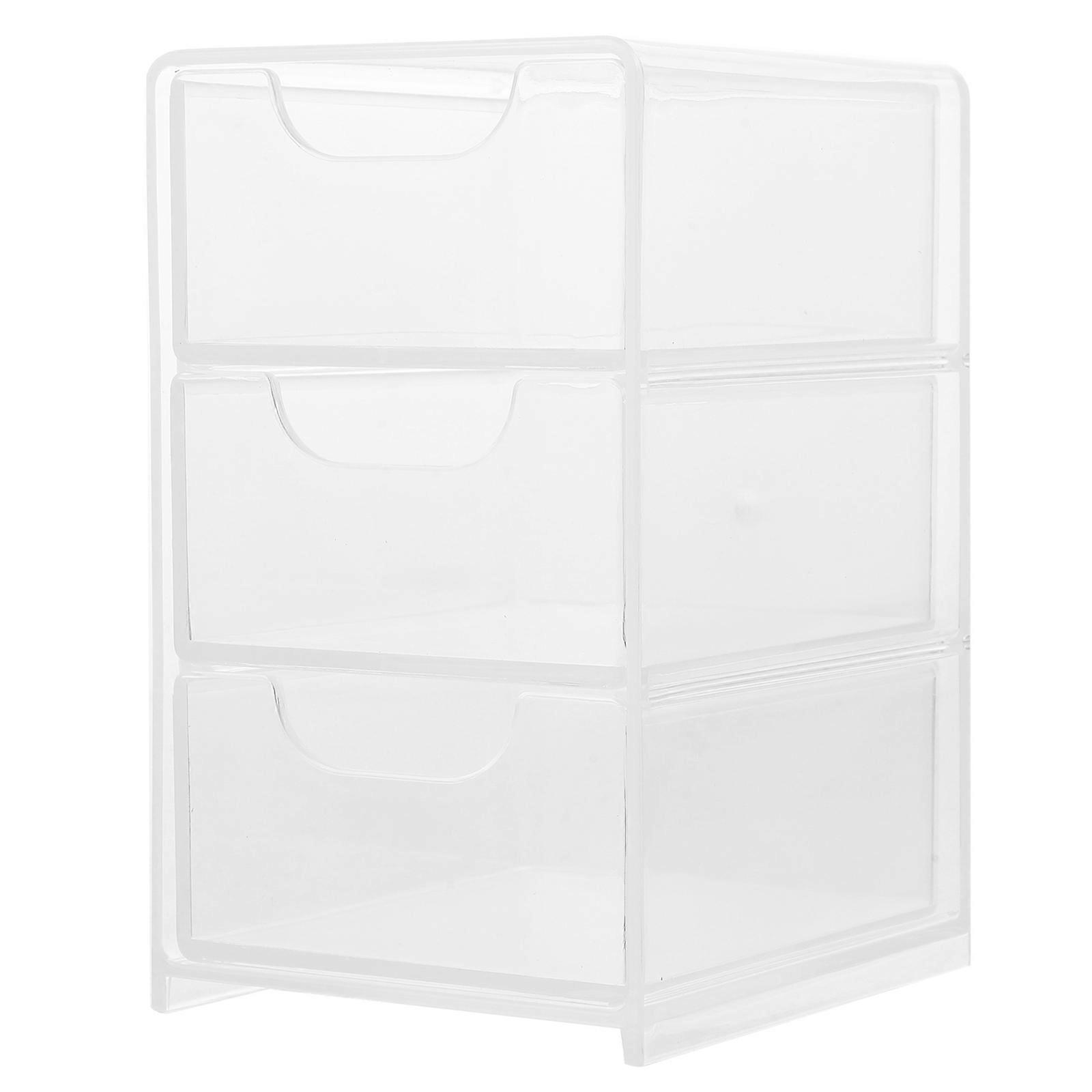 Transparent Desktop Storage Box for Desk Use Acrylic Material