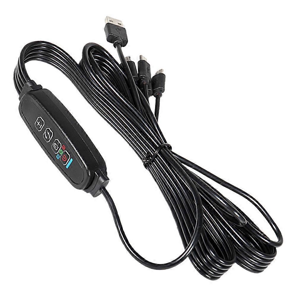 Hydroponic Plant Light Control Line With Touch Switch Design For Growth USB Interface 1Set