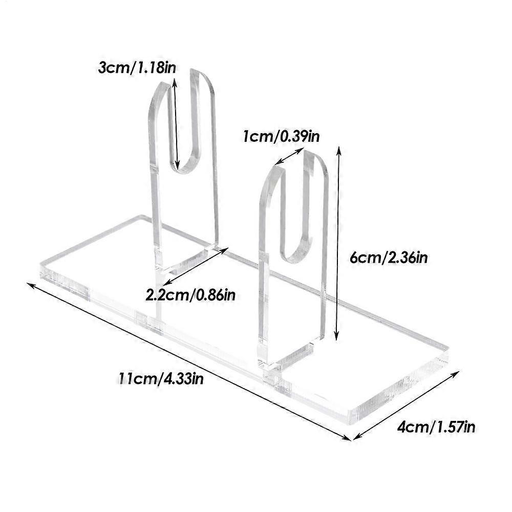 Transparent hand fan stand detachable acrylic fan display Holder handheld fan storage rack staggered groove design display