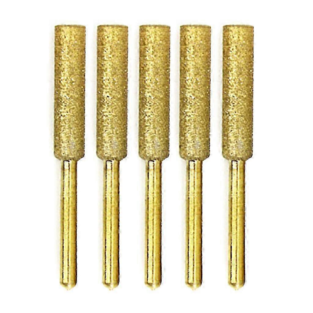 Cylindrical Grinding Bits for Lapidary and Carving, 5pcs Diamond Coated Tool Set
