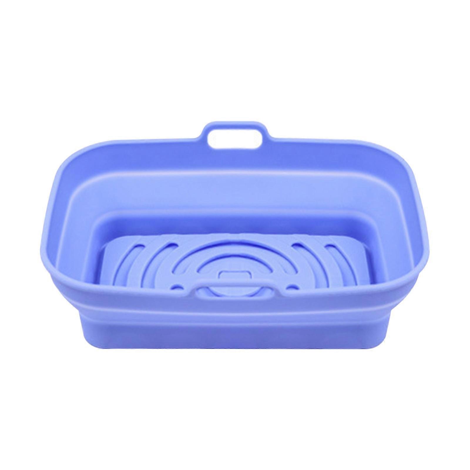 Xerdsx Foldable Silicone Fryer Liners 7.8inch, Reusable Round Basket Liners Compatible with Air Fryers - Replacement for Parchment Liners