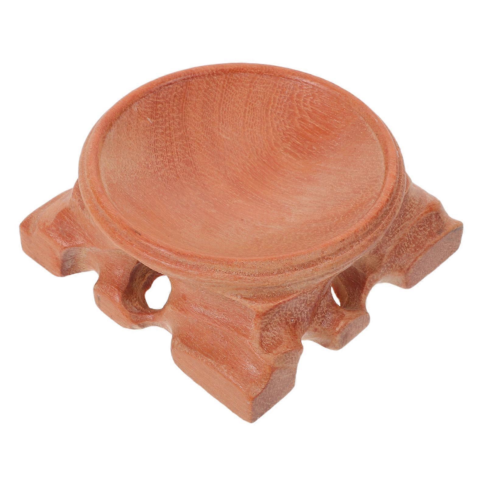 Wood Crystal Sphere Display Stand Elegant Holder for Daily Use