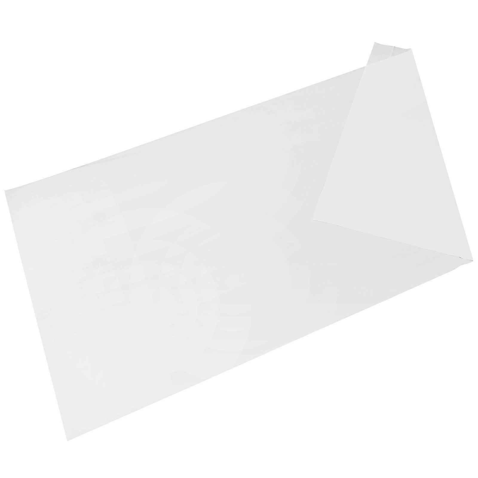 Disposable Rectangle Tablecloth for Party White PE Oil Proof 4 Pieces