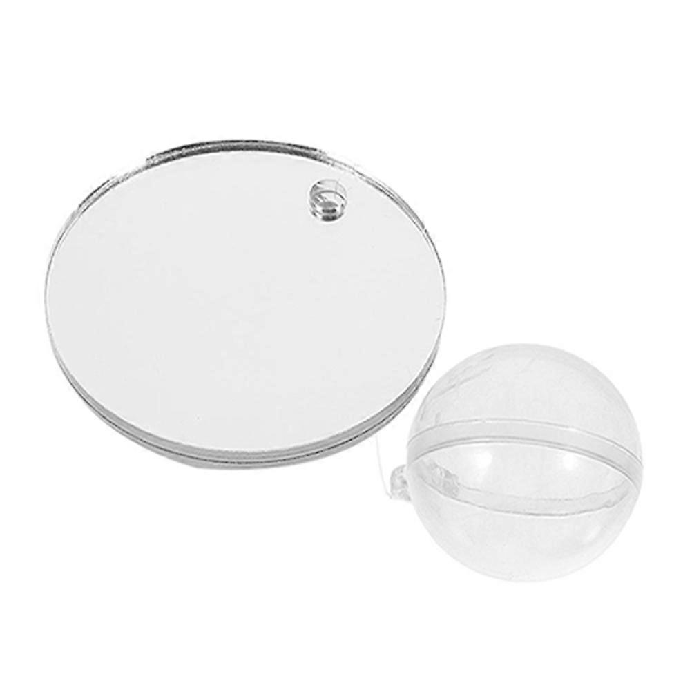 Raindrops Floating Fish Tank Decorations 1 Set Betta Training Mirror