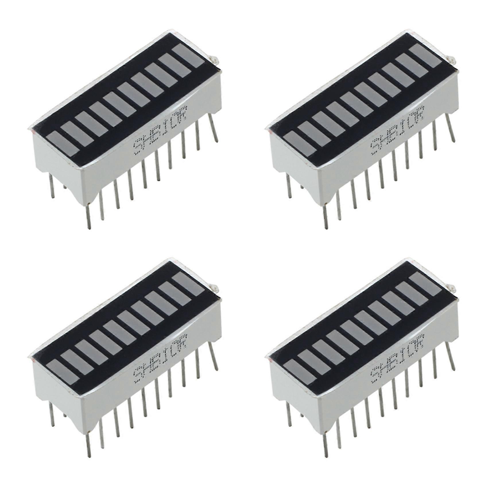 4X 10 Segment Red LED Bar-Graph Display
