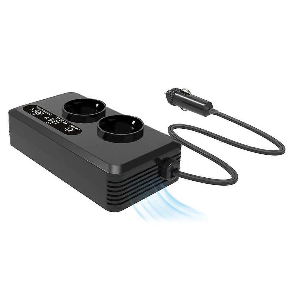 200W Car Inverter DC 12V to AC 220V Transformer European Standard Sockets with Type-C USB Fast Charging EU Plug