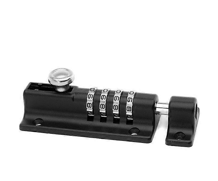 Combination Lock Latch 4 Digit Combination Lock Mechanical Code Door Lock Keyless Slide Lock Tamper Proof Door Lock for Cabinet Garden