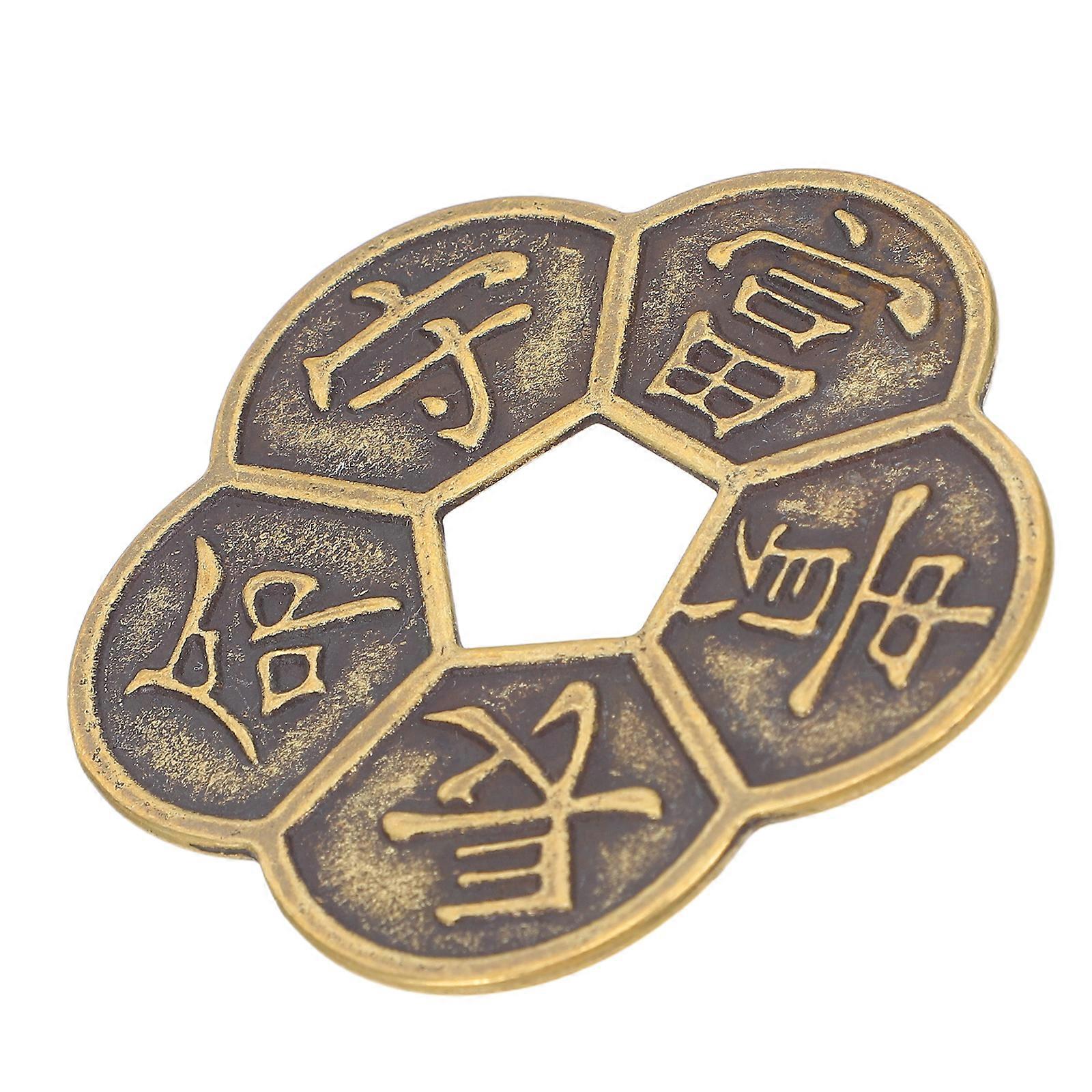 Copper Coin Multi-Function Brass Divination Coin for Decorative Use