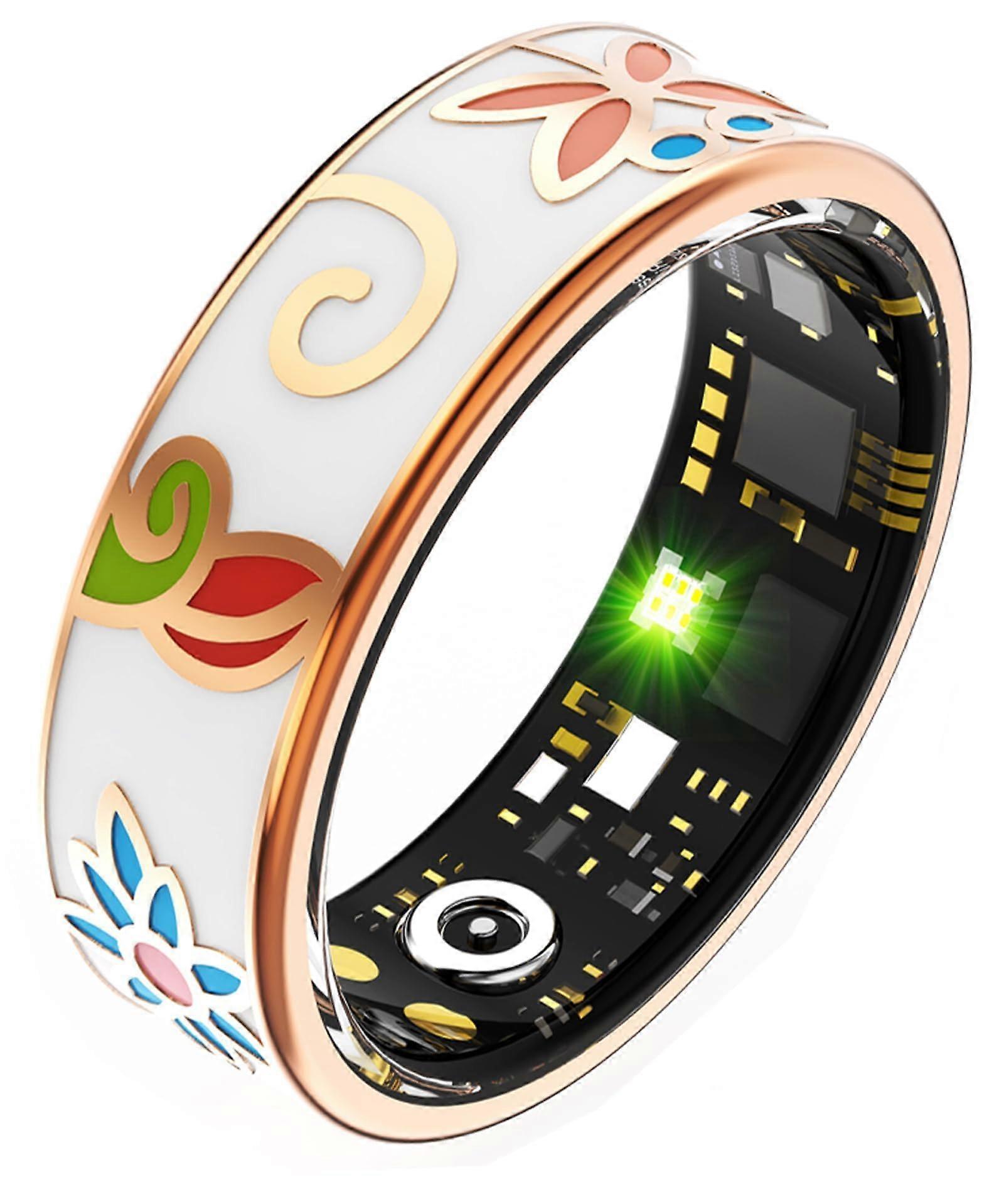 Smart Ring for Women with Health Tracking, Heart Rate, Sleep Monitor, Gesture Control, Size 10