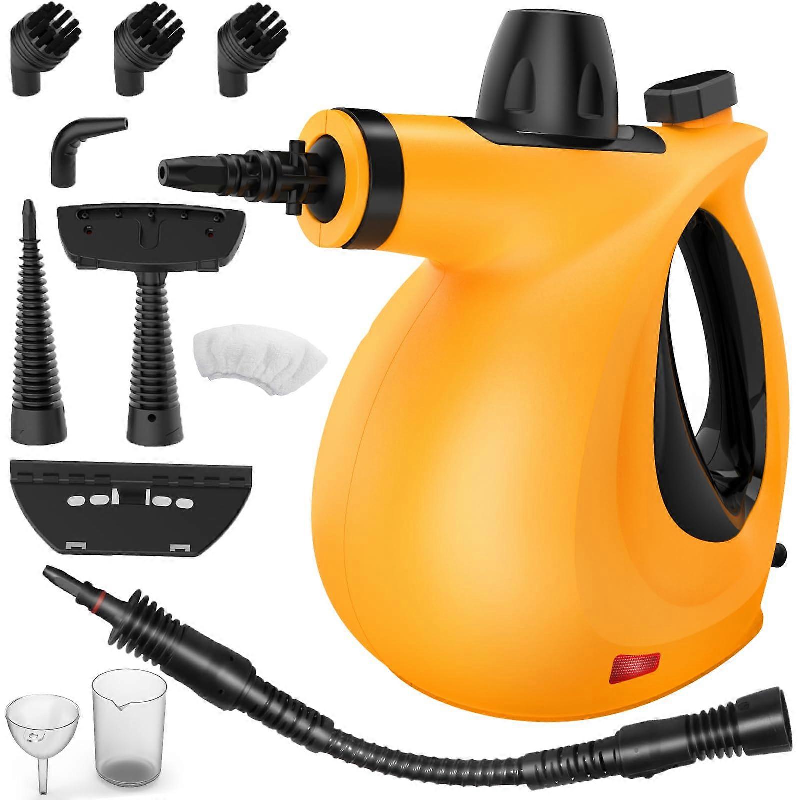 Handheld Steam Cleaner for Home and Car, Chemical Deep Cleaning with 11 Attachments