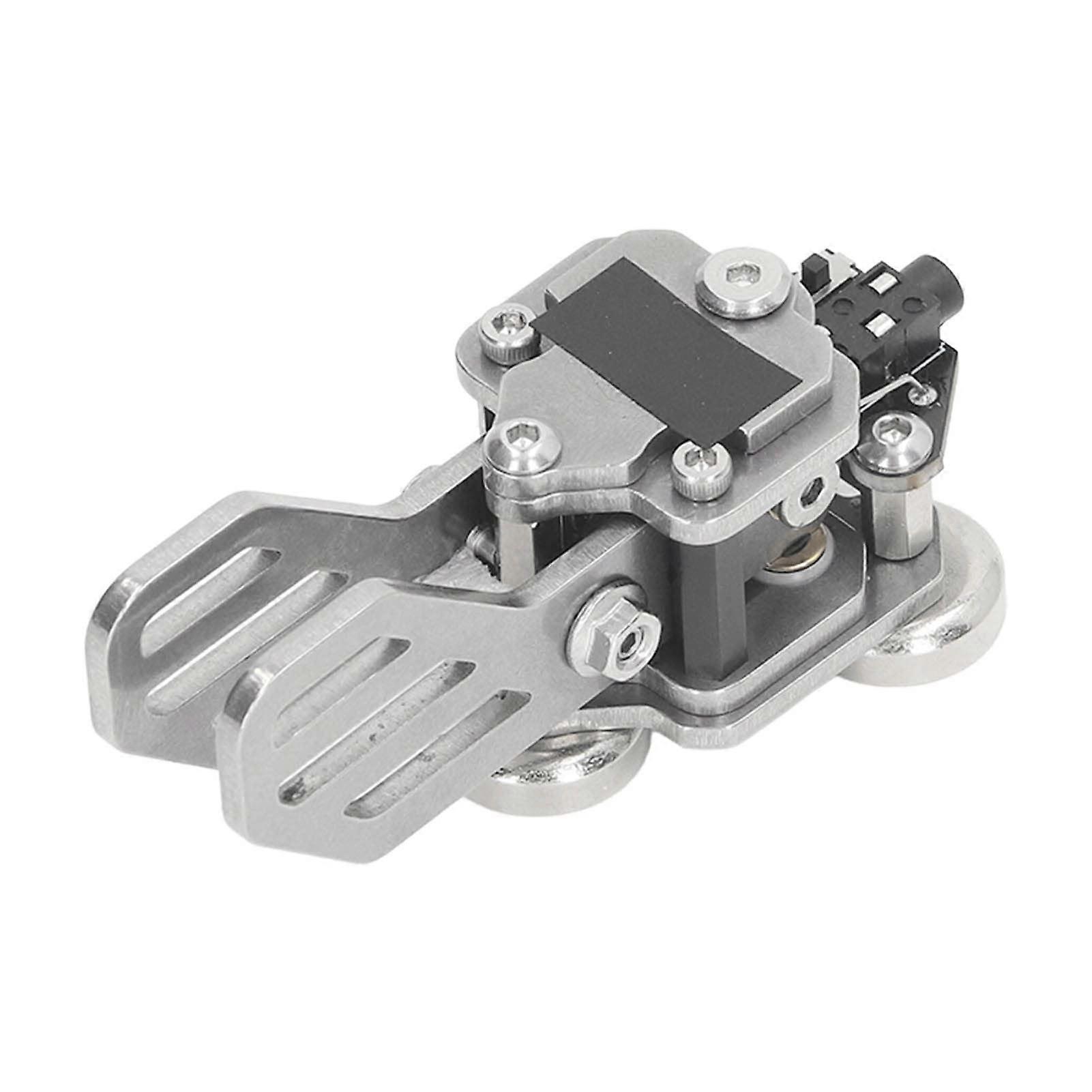 Stainless Steel Adjustable Dual Paddle Morse Code Key with Magnetic Base and 3.5mm Connector