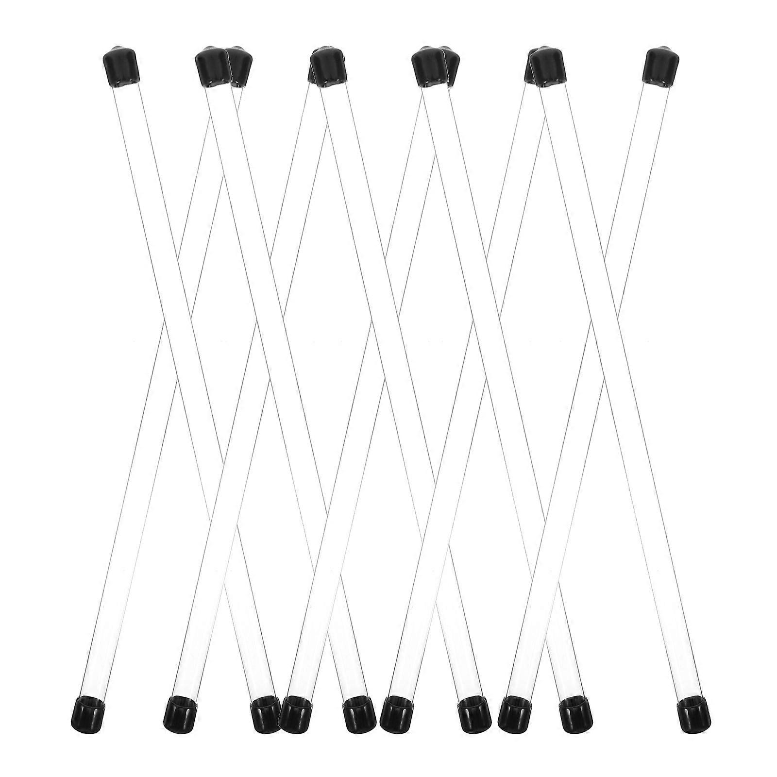 Experiment Round Tubes Clear Hard Plastic for Storage 10Pcs Assorted