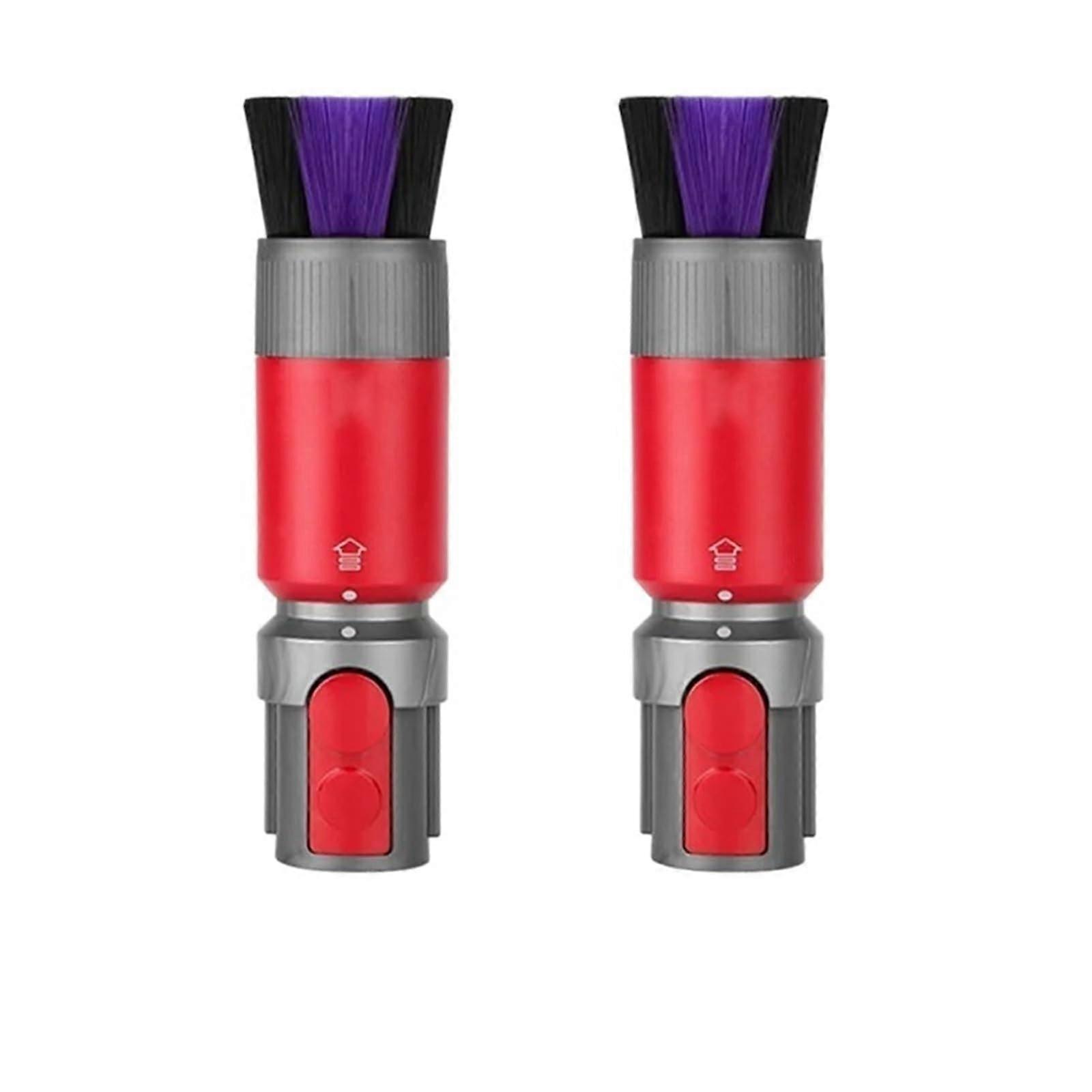 Brush Attachment for Dyson Vacuum, SelfCleaning Soft Dusting Brush for Gentle Surface Cleaning, 2PCS