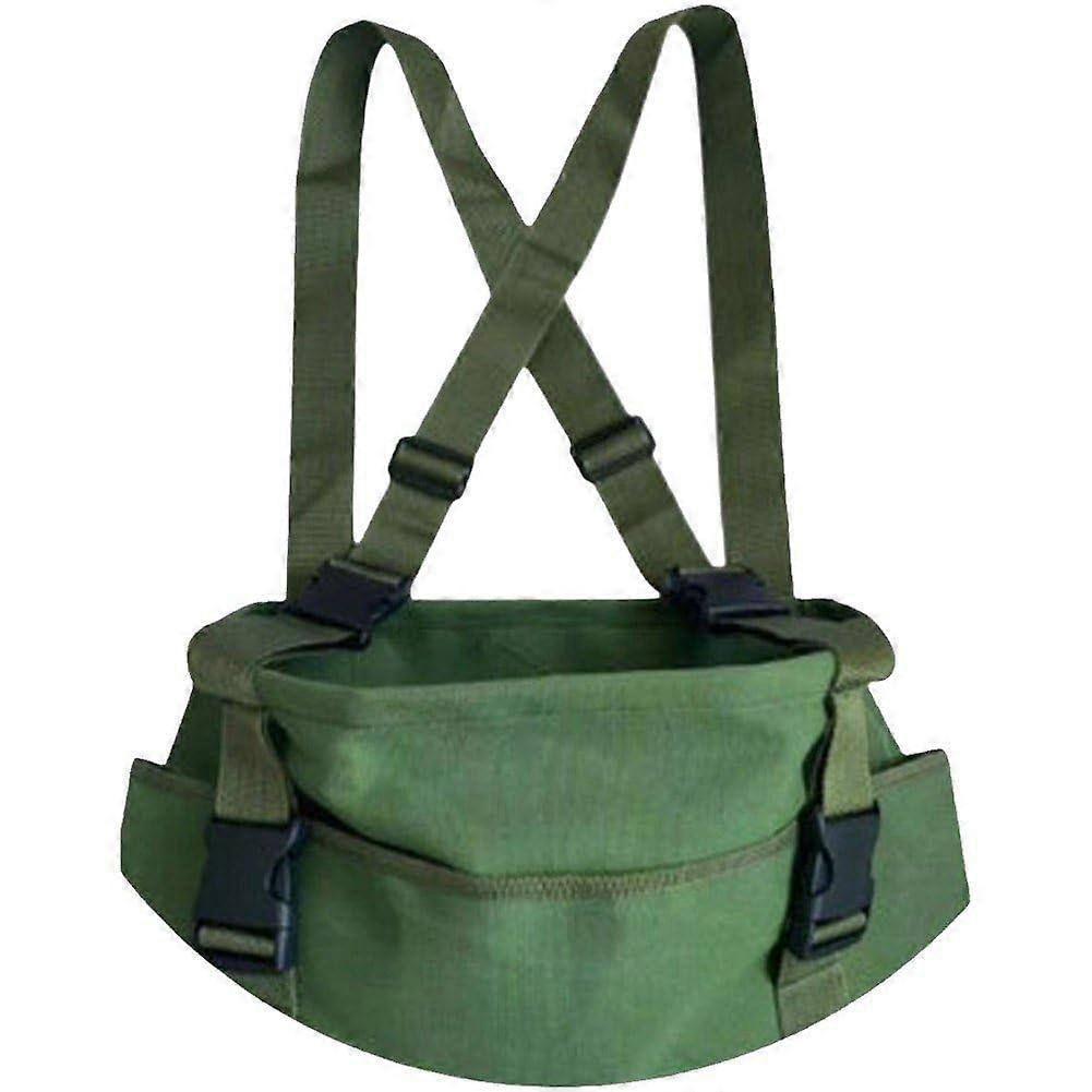 Garden Harvesting Bag with Adjustable Straps Waterproof Fruit Picking Apron for Vegetables