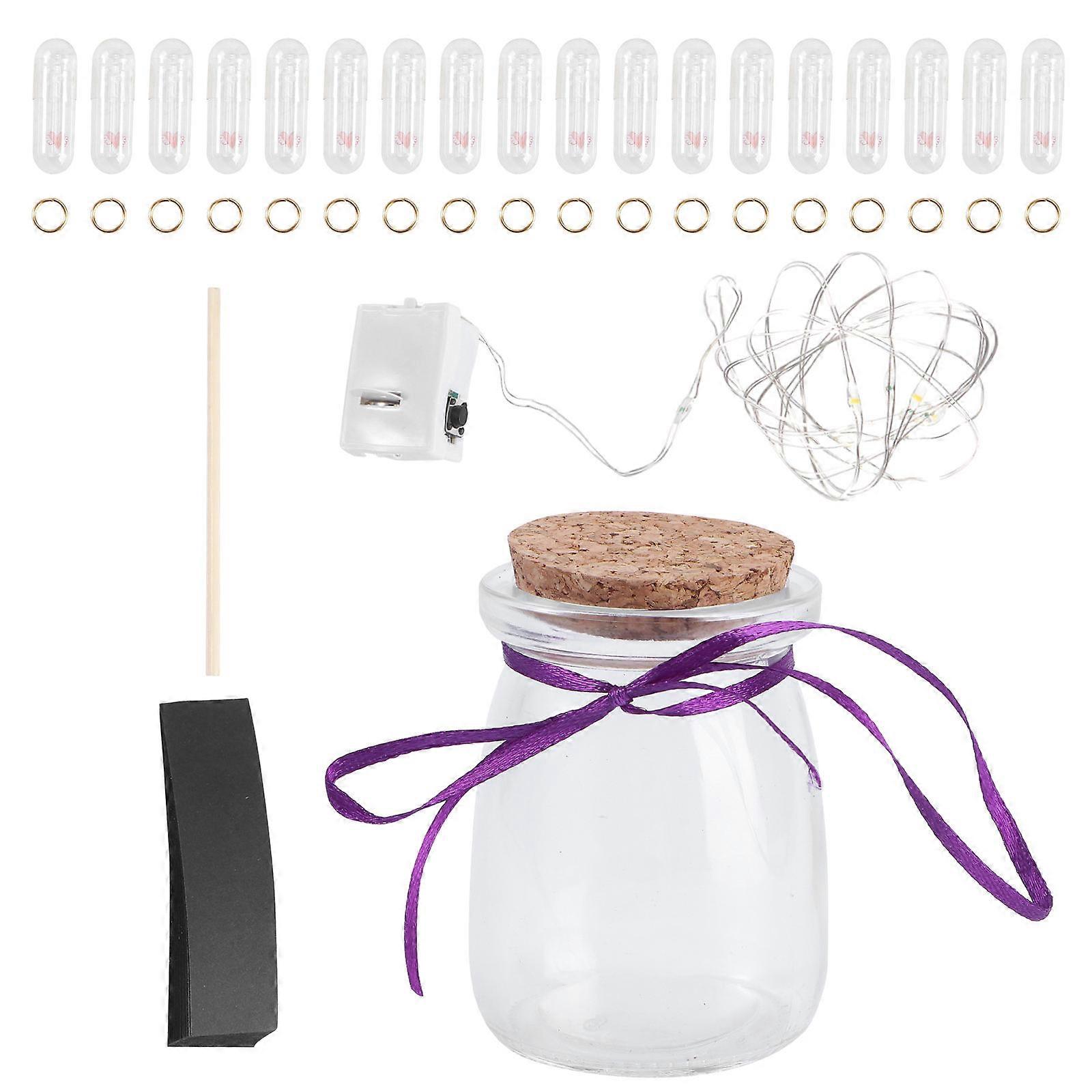 1Set for Decor with Paper Notes in A Bottle