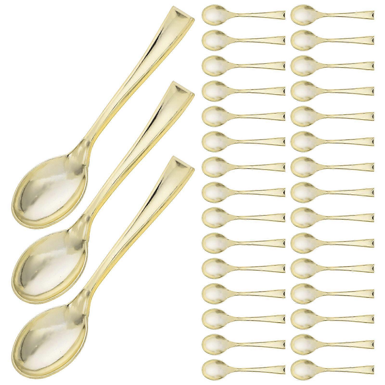 Gold Mini for Catering 50Pcs Elegant Party
